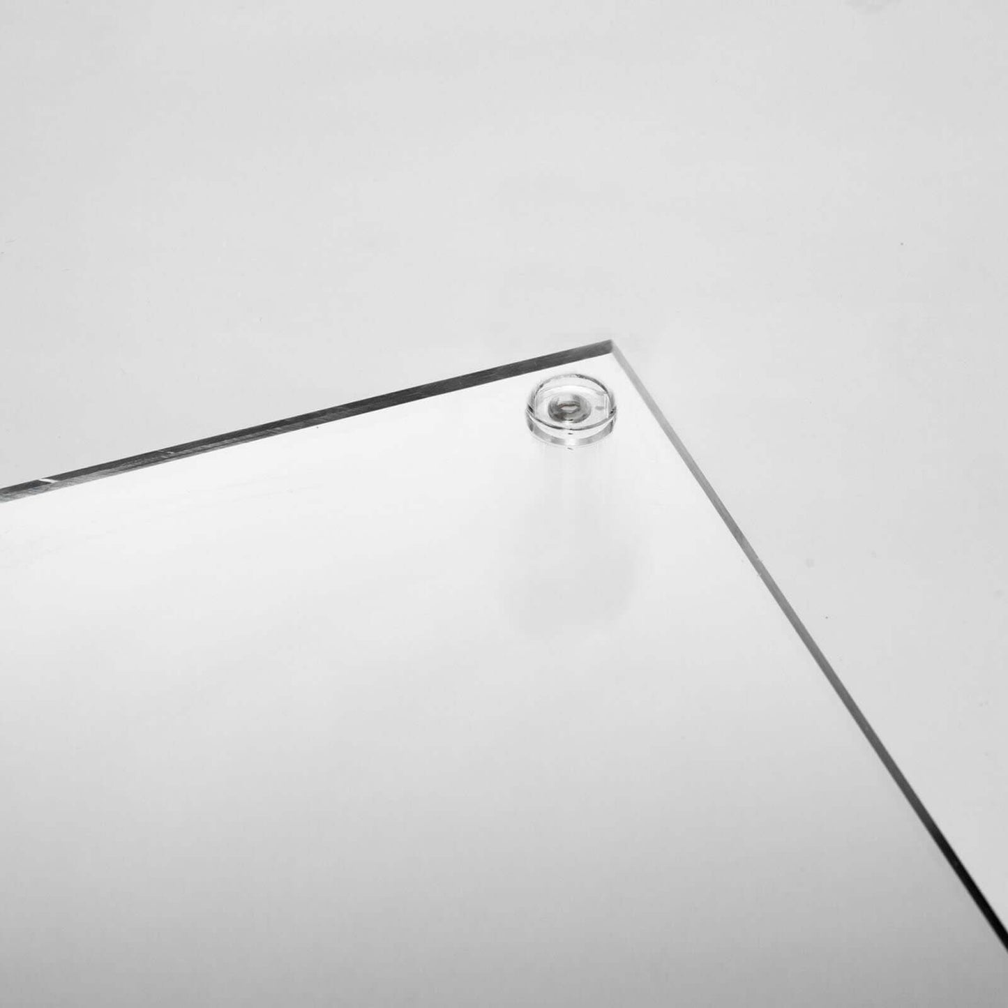 Acrylic Floor Vase Flower Stand with Square Mirror Base Clear - Durable Wedding Column Centerpiece for Events 40"