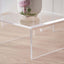 Set of 4 Acrylic Cake Stands Riser Design Clear - Dessert and Cupcake Display Centerpieces Assorted Sizes