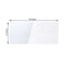 2-Pack Acrylic Plexiglass Sheets Rectangular Side Plates Clear - Protective Film Coating 40"x12"