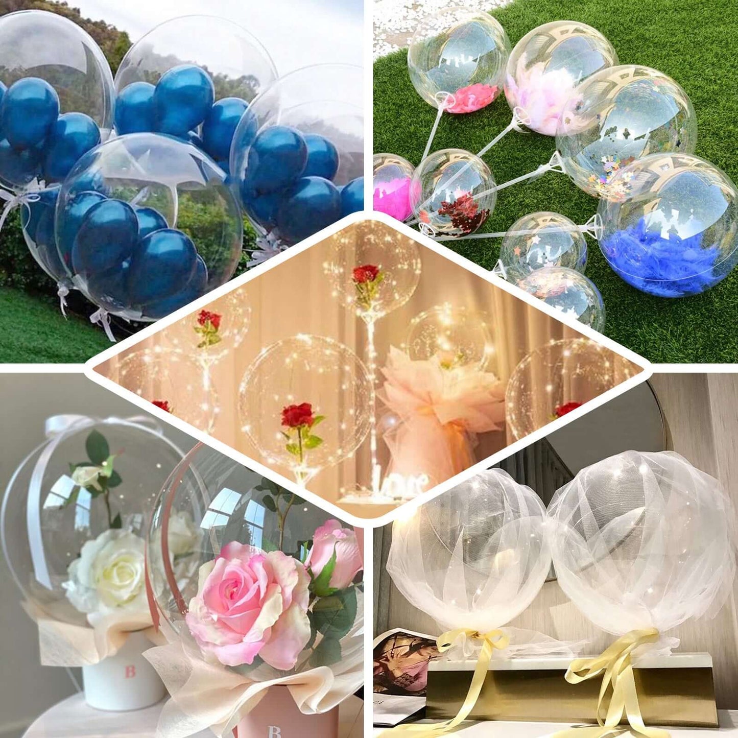 36" Giant Clear Fully Transparent PVC Helium or Air Bubble Balloon