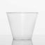 25-Pack Plastic Party Cups Clear Crystal - Stylish Short Disposable Glasses 9oz