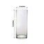 6-Pack Glass Flower Vases Cylinder Design Heavy Duty Clear - Stylish Centerpieces for Weddings 12"