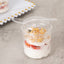 24-Pack Plastic Fruit Dessert Cups Ribbed Clear with Lid and Spoon - Ideal for Parfaits 5oz