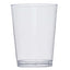 25-Pack Plastic Tumbler Cups Clear - Stylish Disposable Party Glasses 10oz