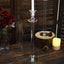 2-Pack Crystal Glass Hurricane Taper Candle Holders, Tall Decorative Candle Stands Clear Cylinder Chimney Tubes 26"