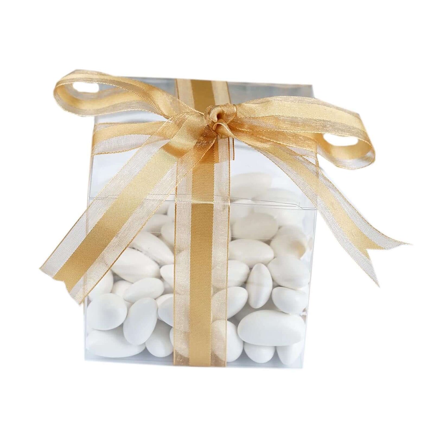 25 Pack 3" Easy DIY Clear Party Or Shower Favor Candy Gift Boxes