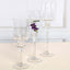 Set of 3 Glass Cylinder Vases Long Stem Clear - Decorative Candle Holder Floral Centerpieces 12", 14", 16"
