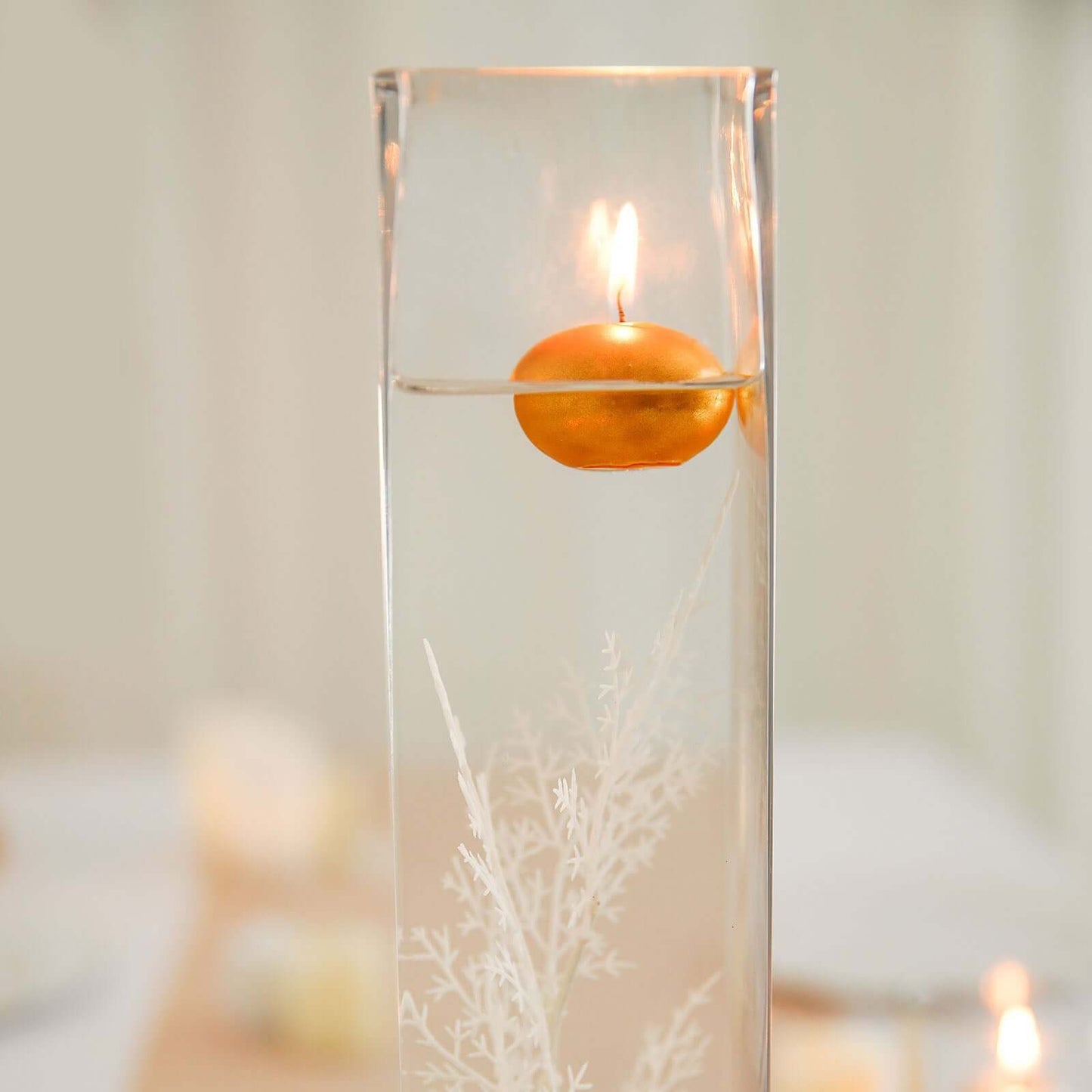 12-Pack Glass Cylinder Vases Square Clear - Durable Heavy Duty Floral Centerpieces for Weddings 14"