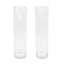 2-Pack Glass Flower Vases Cylinder Design Heavy Duty Clear - Stylish Centerpieces for Weddings 32"