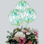 2 Pack 20" Clear Green Leaf Print Bobo Bubble Balloons, Transparent PVC Balloons