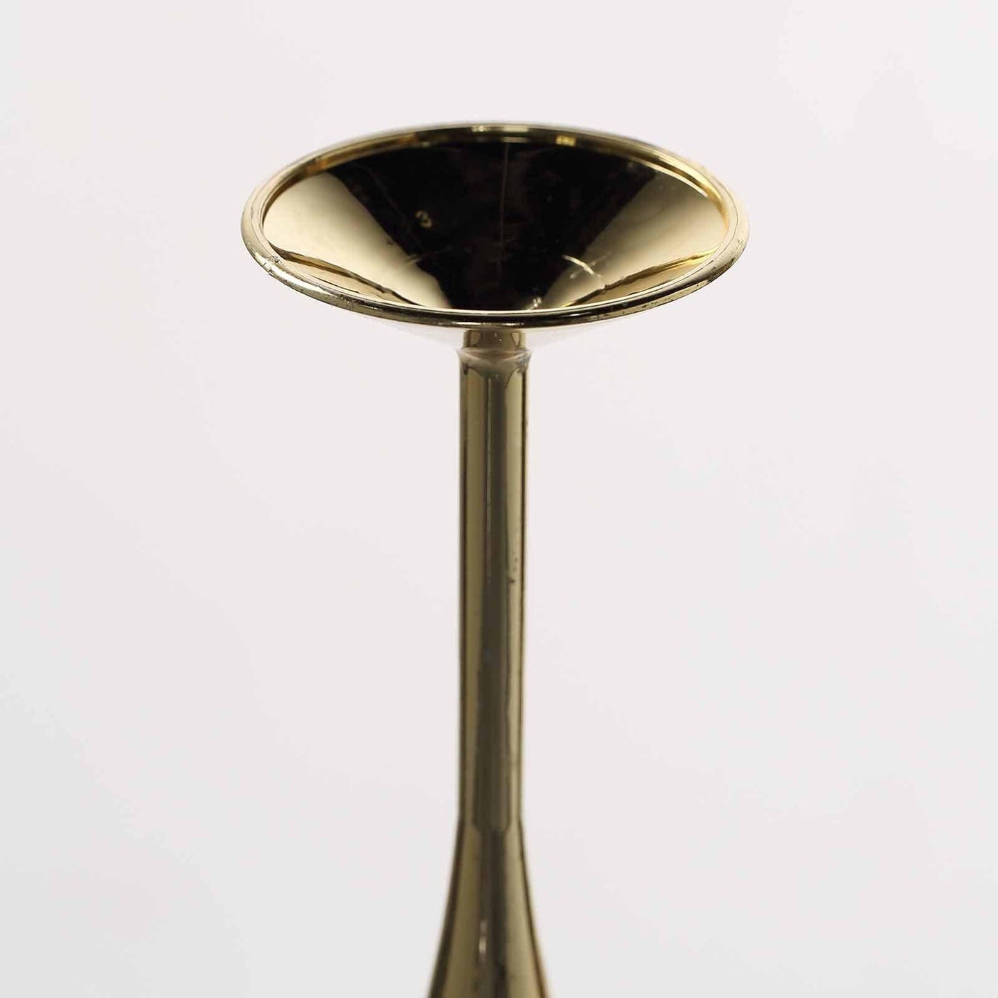 6-Pack Plastic Champagne Flutes Clear/Gold - Stylish Disposable Glasses for Toasts 5oz