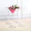 4-Pack Plastic Flower Vases Martini Glass Design Clear - Fillable Long Stem Event Centerpieces 18"
