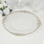 20-Pack Economy Plastic Round Charger Plates 13" in Clear with Gold Embossed Baroque Rim, Stylish Dinner Party Serving Plates