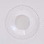 10-Pack Plastic Dessert Salad Bowls Clear Round Design with Silver Beaded Rim - Disposable Soup Bowls 12oz