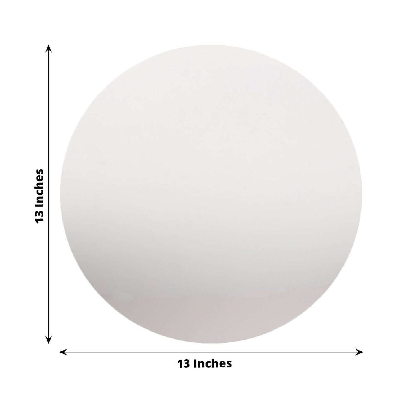 10-Pack Dining Plate Chargers Decorative Acrylic Mirror Silver Round - Lightweight Event Display 13"