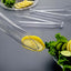 3-Pack Plastic Serving Tongs Clear - Durable Disposable Food Service Tongs for Salad Bars Dessert Tables Buffets 12"