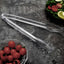 3-Pack Plastic Serving Tongs Clear - Durable Disposable Food Service Tongs for Salad Bars Dessert Tables Buffets 12"