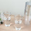 12-Pack Plastic Party Cups Clear with Silver Rim - Durable Disposable Tumblers for Drinks 17oz 5.5"