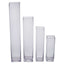 12-Pack Glass Cylinder Vases Square Clear - Durable Heavy Duty Floral Centerpieces for Weddings 14"