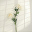 3 Stems Ivory 27" Artificial Silk Chrysanthemum Bouquet Flowers, Large Faux Mum Branches
