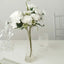 3 Pack 14" White Artificial Silk Carnation Flower Arrangements, Faux Floral Bouquets Bushes