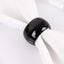 4 Pack Shiny Metallic Black Acrylic Napkin Rings