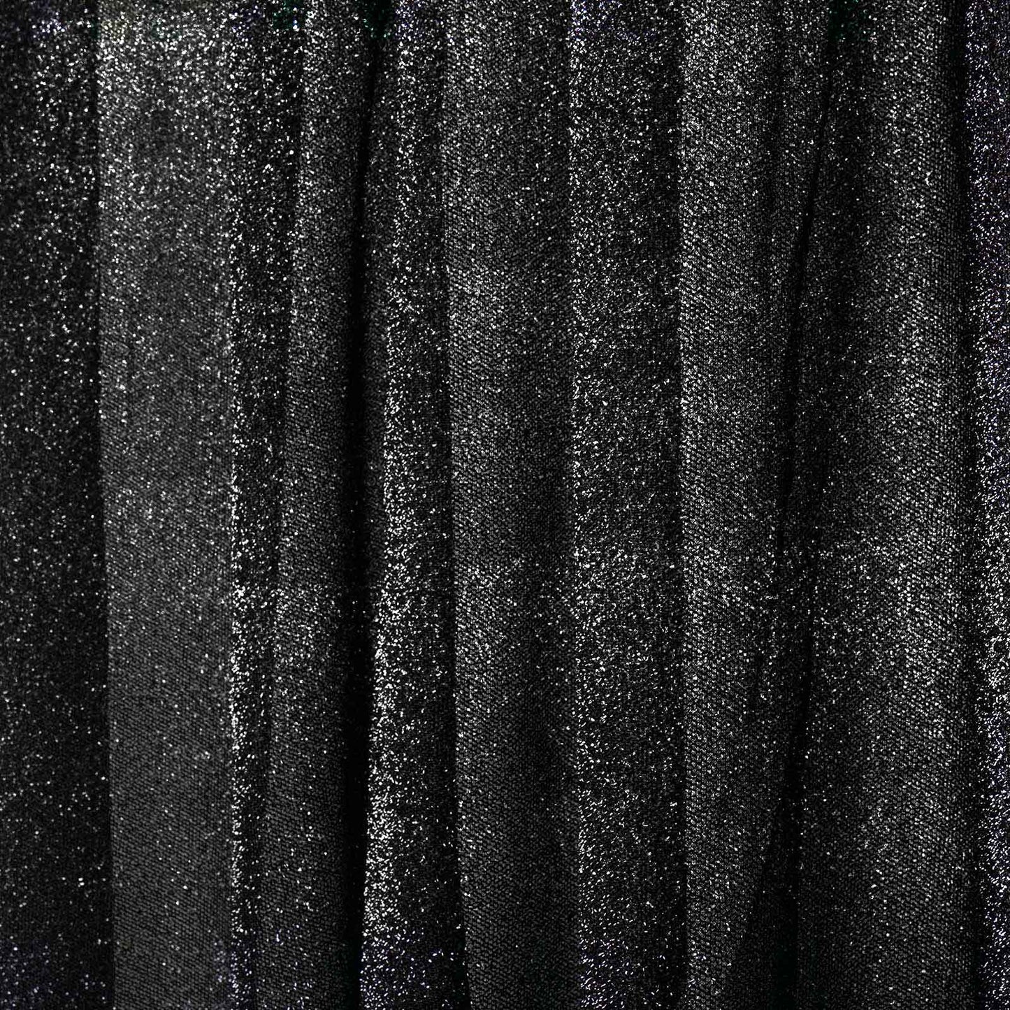 20ftx10ft Black Metallic Shimmer Tinsel Event Curtain Drapes, Backdrop Event Panel