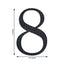 Decorative Rhinestone Number "8" Stickers, Glitter Adhesive Craft Numbers Black DIY Sparkle Embellishments 6"