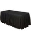 Lace 14ft Table Skirt Black Premium Pleated - Vintage Style for Parties