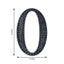 Decorative Rhinestone Alphabet "O" Letter Stickers, Glitter Adhesive Craft Letters Black DIY Sparkle Embellishments 8"