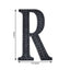 Decorative Rhinestone Alphabet "R" Letter Stickers, Glitter Adhesive Craft Letters Black DIY Sparkle Embellishments 4"
