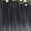 8ftx10ft Black Satin Event Curtain Drapes, Backdrop Event Panel