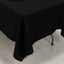 Fire Retardant Premium Polyester 60"x102" Rectangular Tablecloth Black - High-Performance Table Cover