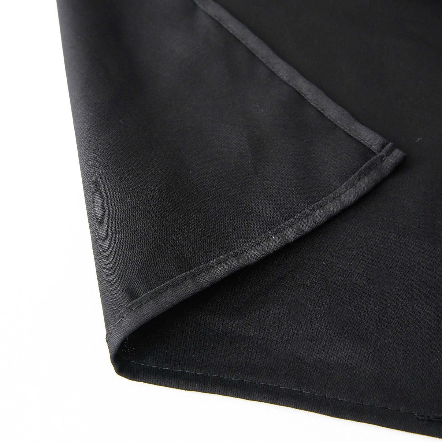 100% Cotton 54"x54" Square Tablecloth Black Linen - Soft & Breathable Fabric Table Cover