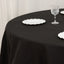 Cotton Blend 90" Round Tablecloth Black - Wrinkle-Resistant Table Cover