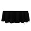 Fire Retardant Premium Polyester 108" Round Tablecloth Black - Stylish High-Performance Table Cover for Large Gatherings