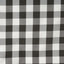 Polyester 14"x108" Table Runner Black/White - Gingham Plaid Design