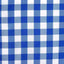 Polyester 14"x108" Table Runner Blue/White - Gingham Plaid Design