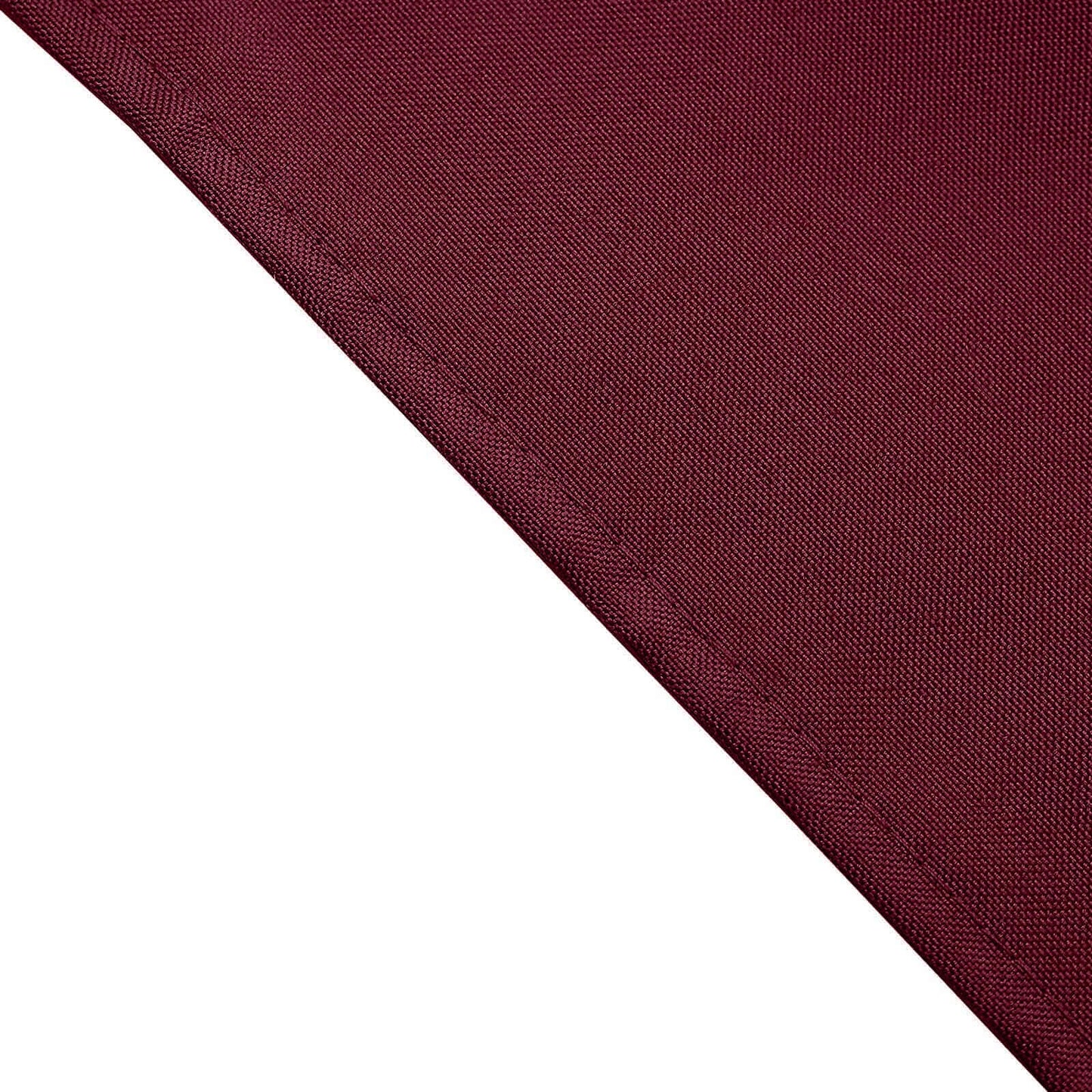 5 Pack Polyester 17"x17" Napkins Burgundy - Durable & Wrinkle Resistant Dinner Napkins