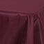 Polyester 54"x54" Table Overlay Square Tablecloth Burgundy - Wrinkle-Resistant & Durable Table Cover