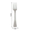 25-Pack Plastic Forks Silver Heavy Duty with Fluted Handles - Durable Disposable Tableware 7"