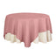 Polyester 90"x90" Table Overlay Square Tablecloth Dusty Rose - Wrinkle-Resistant & Durable Table Cover