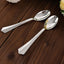 25-Pack Plastic Spoons Silver Heavy Duty with Fluted Handles - Reliable Disposable Cutlery 7"