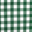 Polyester 14"x108" Table Runner Green/White - Gingham Plaid Design