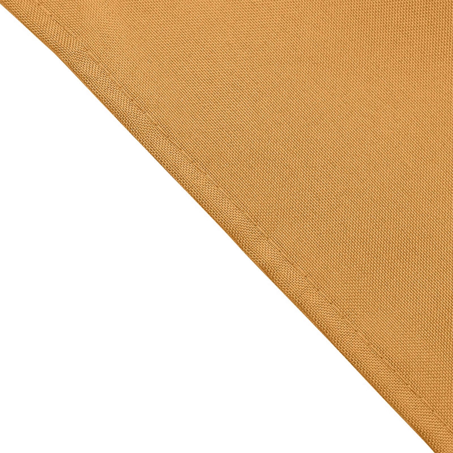 5 Pack Polyester 17"x17" Napkins Gold - Durable & Wrinkle Resistant Dinner Napkins for Everyday Dining & Events