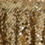 Sequin 120" Round Tablecloth Gold - Seamless Big Payette Design for Luxe Celebrations