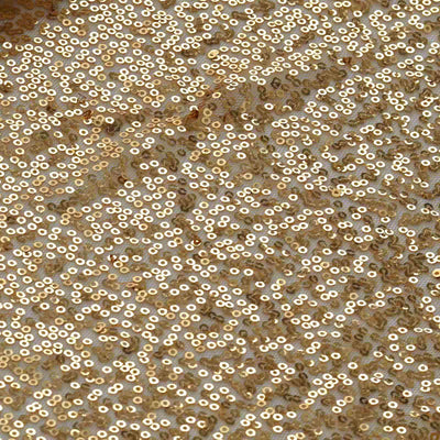 54"x4 Yards Gold Sequin Fabric Bolt, Sparkly DIY Craft Fabric Roll