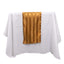Satin 12"x108" Table Runner Gold - Stripe Table Decor