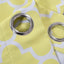2 Pack White Yellow Lattice Room Darkening Blackout Curtain Panels With Grommet, Trellis Insulated Curtains 52"x96" - Clearance SALE
