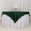 Scuba 70"x70" Table Overlay Square Tablecloth Hunter Emerald Green - Wrinkle Free & Stain Resistant Table Cover